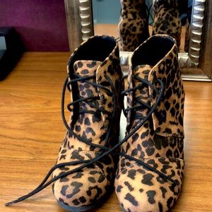 Leopard Print Booties